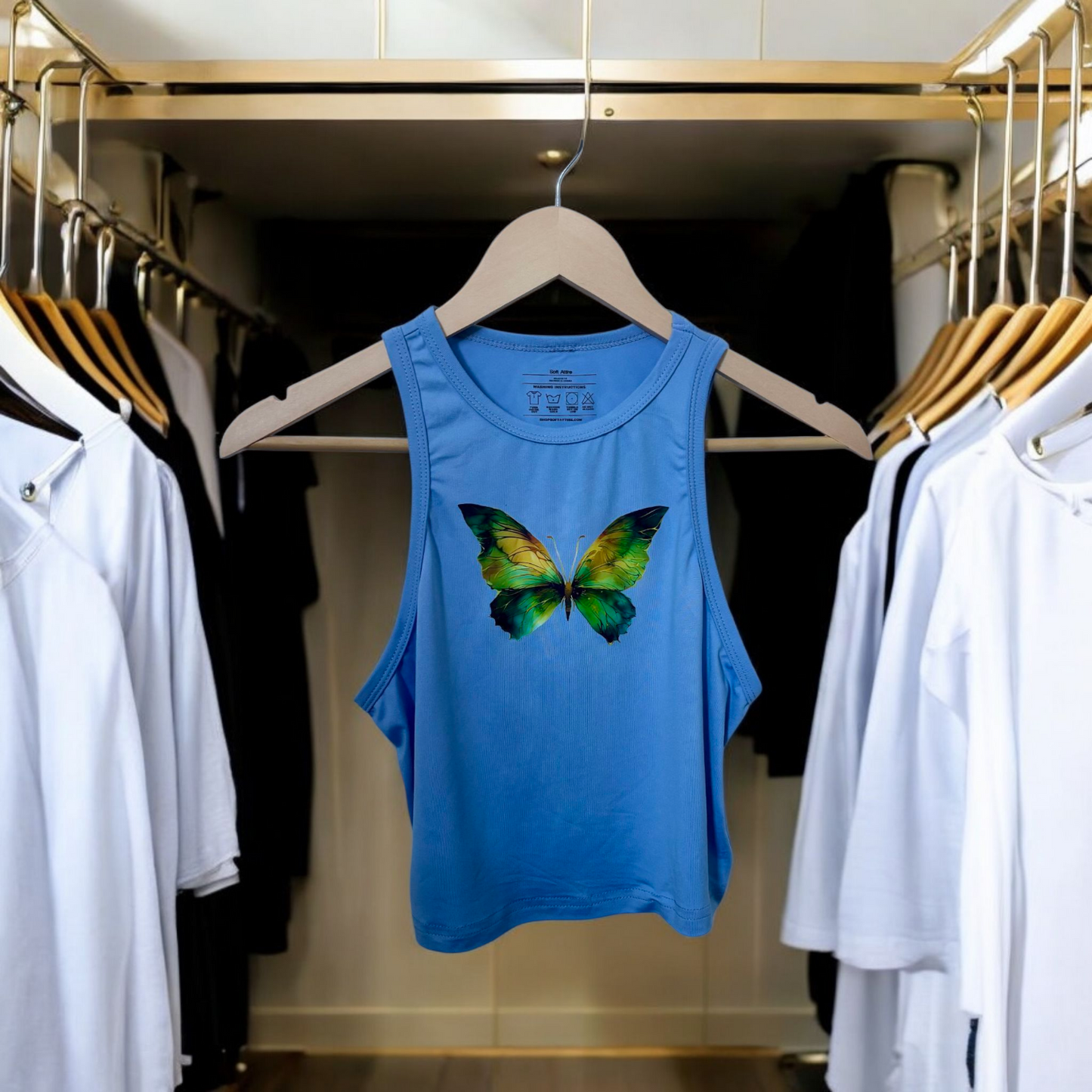 Women's Butterfly Crop Top