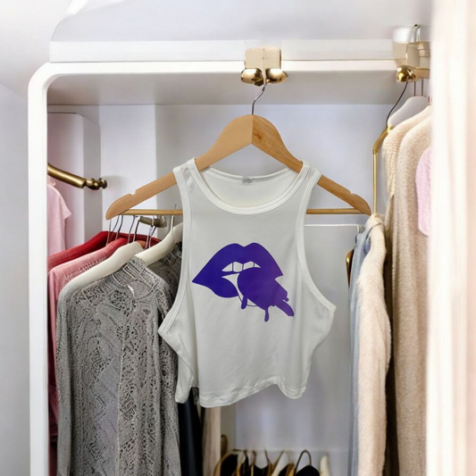 Women's Lipsicle Crop Top